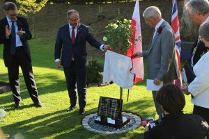 Unveiling the memorial stone in honour of Henryk Zygalski