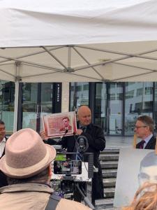 Christophe Girard, deputy Mayor of Paris at the dedication ceremony of the Pavis Alan Turing