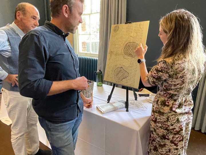 Natasha Ellison demonstrates morphogenesis diagrams